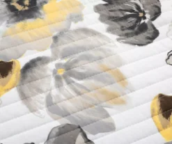 Lush Decor Leah Yellow & Gray Floral Reversible Quilt Set -Northlight Sales Store 810595997 2