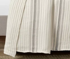 Lush Decor Farmhouse Stripe Quilted Coverlet -Northlight Sales Store 810596007 2