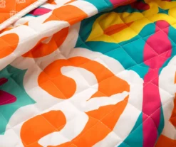 Lush Decor Orange & Turquoise Boho Floral Reversible Quilt Set -Northlight Sales Store 810596017 2
