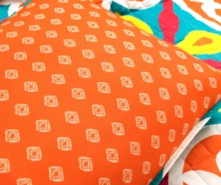 Lush Decor Orange & Turquoise Boho Floral Reversible Quilt Set -Northlight Sales Store 810596017 5