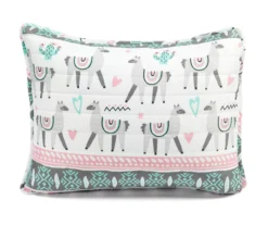 Lush Decor Pink & Aqua Boho Llama Reversible Quilt Set -Northlight Sales Store 810596018 6