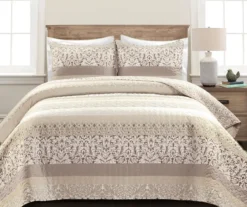 Lush Decor Bohemian Pattern Stripe Reversible Quilt Set 25 Lush Decor Bohemian Pattern Stripe Reversible Quilt Set -Northlight Sales Store 810596021