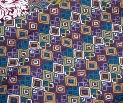 Plum & Yellow Bohemian Pattern Stripe Reversible Full/Queen 3-Piece Quilt Set 12 Plum & Yellow Bohemian Pattern Stripe Reversible Full/Queen 3-Piece Quilt Set -Northlight Sales Store 810596022 3