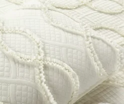 Lush Decor Avon Ivory Ruffled Helix Pattern Quilt Set -Northlight Sales Store 810596039 4