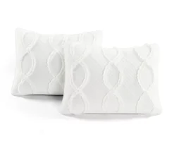Lush Decor Avon White Ruffled Helix Pattern Quilt Set 20 Lush Decor Avon White Ruffled Helix Pattern Quilt Set -Northlight Sales Store 810596040 5 1