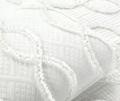Lush Decor Avon White Ruffled Helix Pattern Quilt Set 24 Lush Decor Avon White Ruffled Helix Pattern Quilt Set -Northlight Sales Store 810596041 4