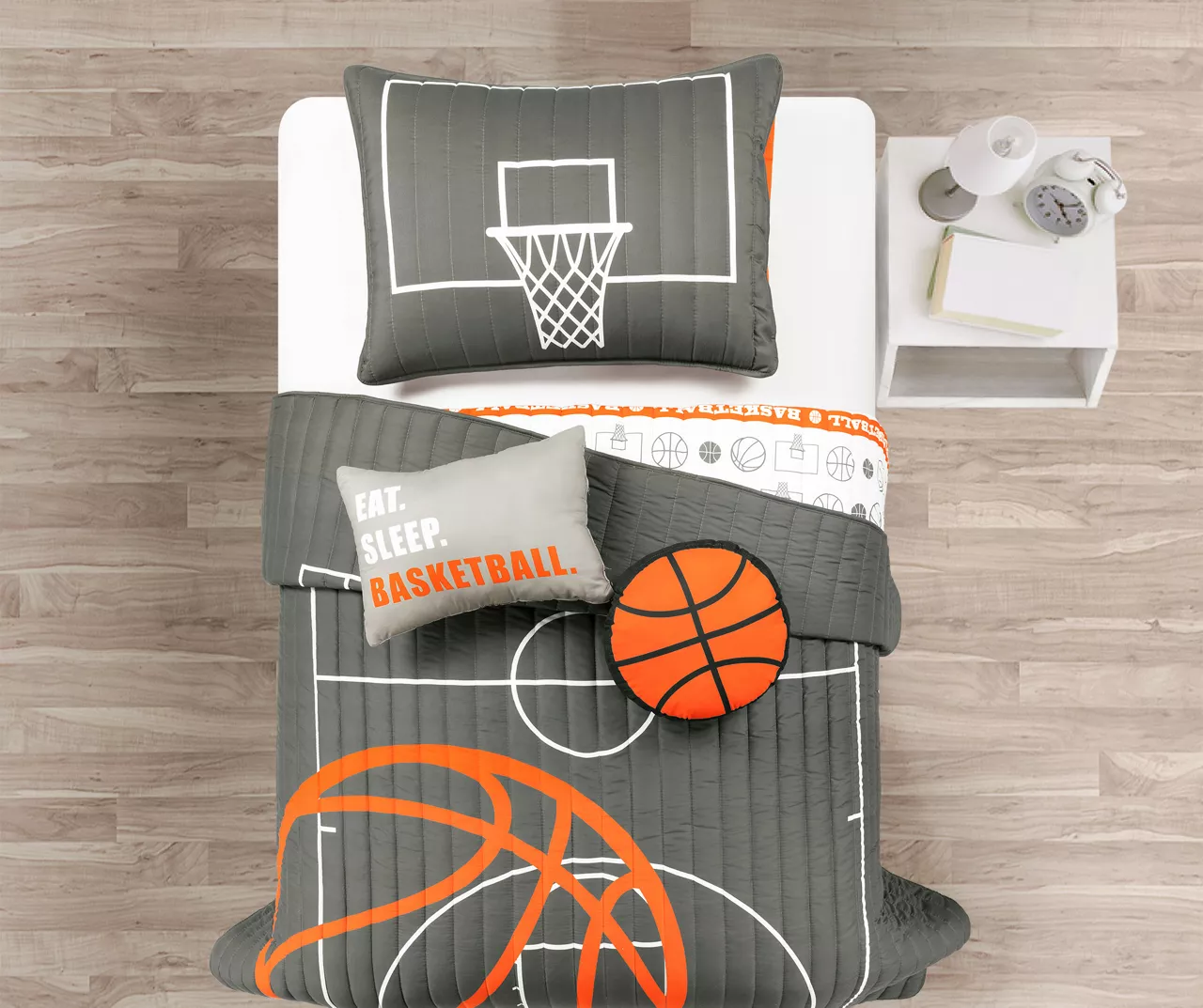 Lush Decor Basketball Reversible Quilt Set 9 Lush Decor Basketball Reversible Quilt Set - Image 7
