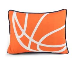 Navy & Orange Basketball Reversible Twin 4-Piece Quilt Set -Northlight Sales Store 810596044 7