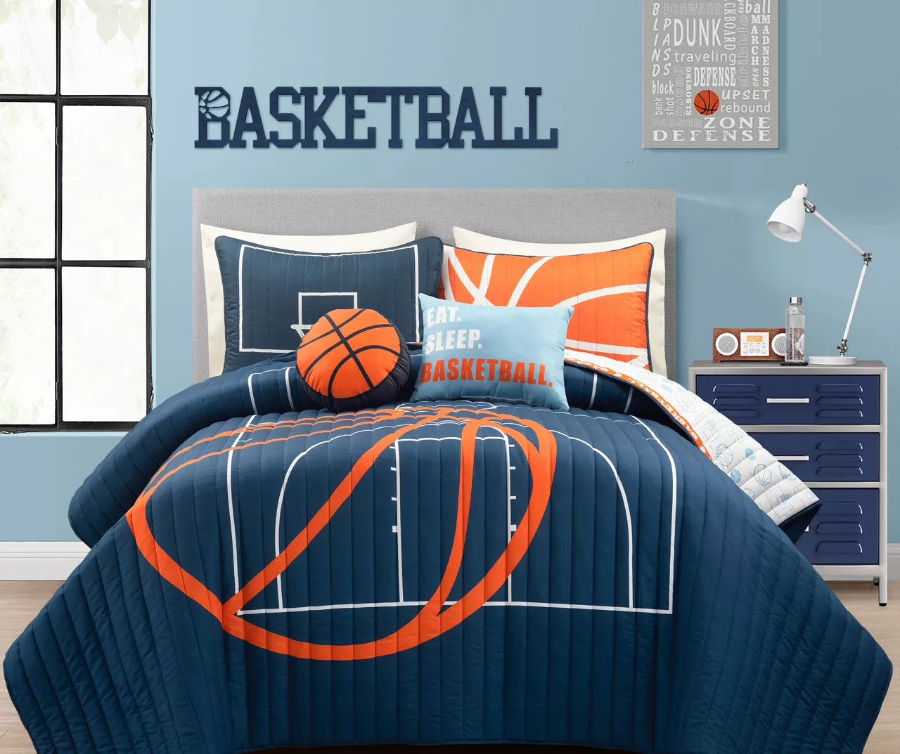 Lush Decor Basketball Reversible Quilt Set 6 Lush Decor Basketball Reversible Quilt Set - Image 4