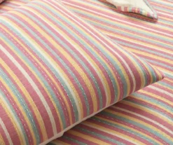 Lush Decor Rust, Yellow & Blue Stripe Quilted Coverlet Set -Northlight Sales Store 810596059 4