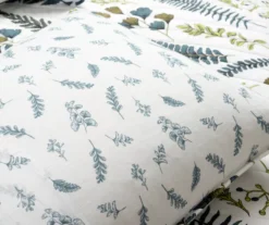 Lush Decor Devonia White & Green Botanical Reversible Cotton Quilt Set -Northlight Sales Store 810596064 6 1
