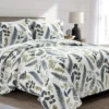 Lush Decor Devonia White & Green Botanical Reversible Cotton Quilt Set 1 Lush Decor Devonia White & Green Botanical Reversible Cotton Quilt Set -Northlight Sales Store 810596064 8