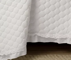 Ella White Ruffle & Lace-Trim Full/Queen 3-Piece Quilt Set -Northlight Sales Store 810596069 4