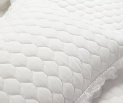 Ella White Ruffle & Lace-Trim Full/Queen 3-Piece Quilt Set -Northlight Sales Store 810596069 5
