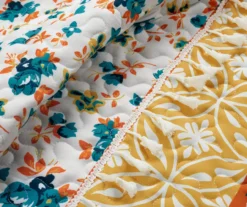 Lush Decor Emily Turquoise & Orange Boho Stripe Reversible Quilt Set -Northlight Sales Store 810596072 3