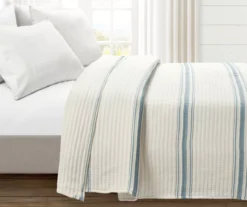 Lush Decor Farmhouse Stripe Quilted Coverlet -Northlight Sales Store 810596074 1
