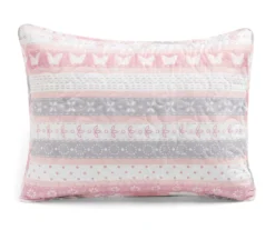Lush Decor Sara Lily Pink & Gray Pattern Stripe Reversible Quilt Set 23 Lush Decor Sara Lily Pink & Gray Pattern Stripe Reversible Quilt Set -Northlight Sales Store 810596075 6