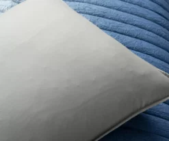 Navy & Gray Crinkle Ombre Full/Queen 3-Piece Quilt Set -Northlight Sales Store 810596079 5