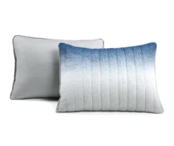 Navy & Gray Crinkle Ombre Full/Queen 3-Piece Quilt Set -Northlight Sales Store 810596079 6