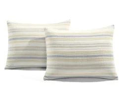 Lush Decor Solange Yellow & Gray Stripe Cotton Quilted Coverlet Set -Northlight Sales Store 810596088 6