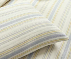 Lush Decor Solange Yellow & Gray Stripe Cotton Quilted Coverlet Set -Northlight Sales Store 810596089 4