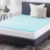 Real Living Blue 1.5" Memory Foam Mattress Topper 1 Real Living Blue 1.5" Memory Foam Mattress Topper -Northlight Sales Store 810596665 810596666 810596667 810596668 A0