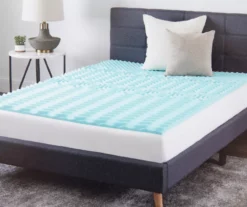 Real Living Blue 1.5" Memory Foam Mattress Topper