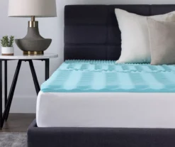 Real Living Blue 1.5" Memory Foam Mattress Topper -Northlight Sales Store 810596665 810596666 810596667 810596668 A3 6