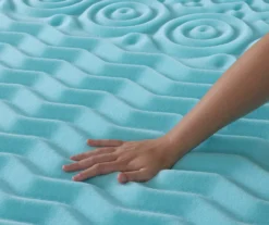 Real Living Blue 1.5" Memory Foam Mattress Topper -Northlight Sales Store 810596665 810596666 810596667 810596668 A4 3