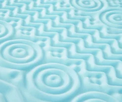 Real Living Blue 1.5" Memory Foam Mattress Topper -Northlight Sales Store 810596665 810596666 810596667 810596668 2 A8