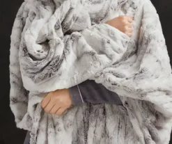 Marselle Marble Faux Fur Heated Throw, (50" X 70") -Northlight Sales Store 810598126 4