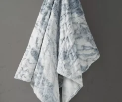 Marselle Marble Faux Fur Heated Throw, (50" X 70") -Northlight Sales Store 810598127 2