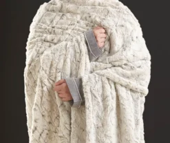 Marselle Leopard Print Faux Fur Heated Throw, (50" X 70") -Northlight Sales Store 810598128 3