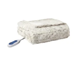 Marselle Leopard Print Faux Fur Heated Throw, (50" X 70") -Northlight Sales Store 810598128 4