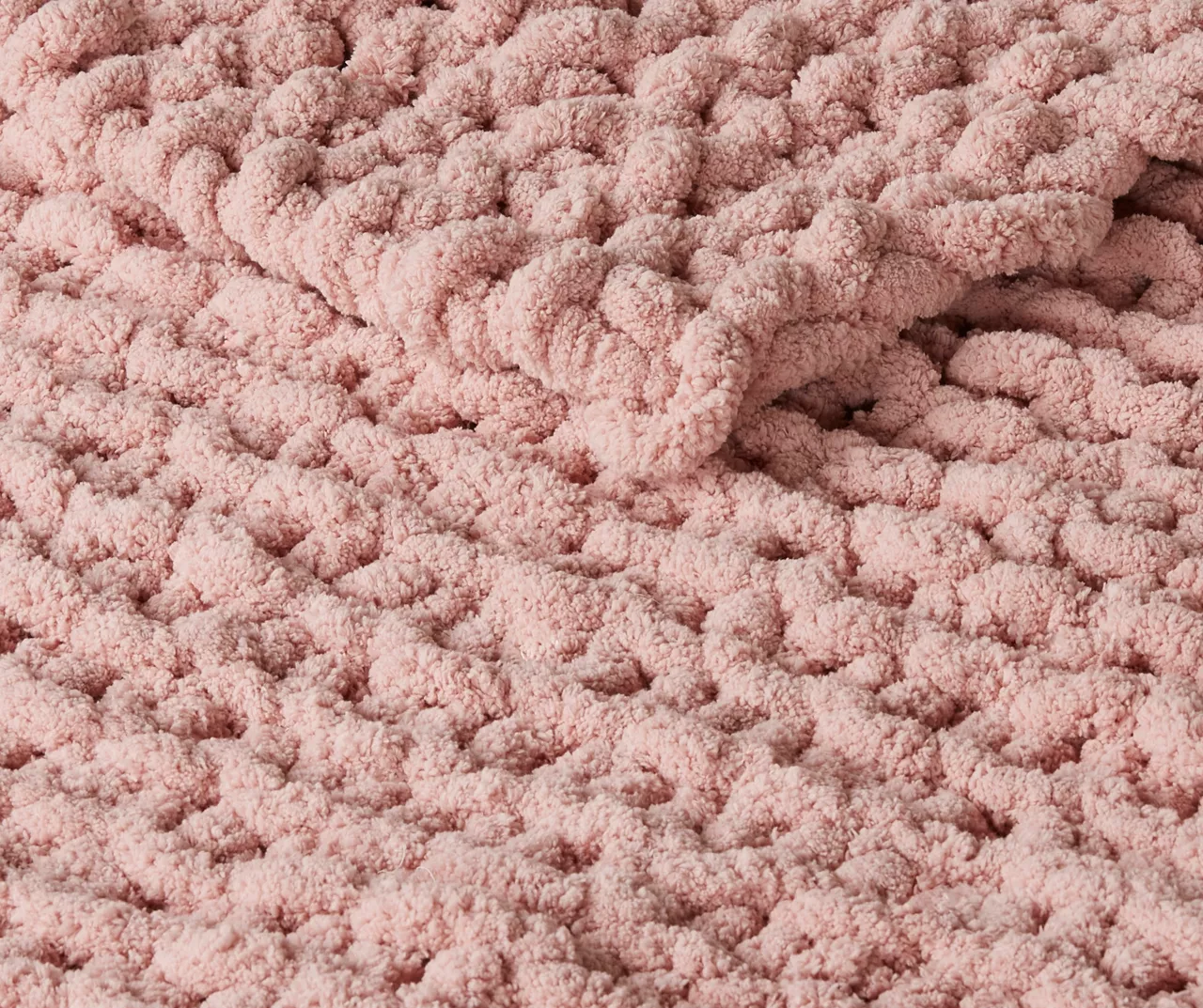 Chunky-Knit Handmade Throw, (50" X 60") 8 Chunky-Knit Handmade Throw, (50" X 60") - Image 6