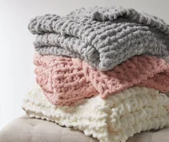 Chunky-Knit Handmade Throw, (50" X 60") 40 Chunky-Knit Handmade Throw, (50" X 60") -Northlight Sales Store 810598140 5