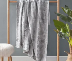 Marselle Stripe Oversize Faux Fur Throw, (60" X 70") -Northlight Sales Store 810598169 3