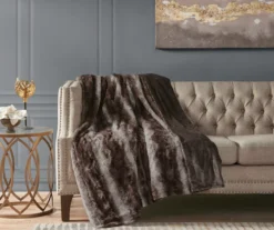 Marselle Stripe Oversize Faux Fur Throw, (60" X 70") -Northlight Sales Store 810598170 1