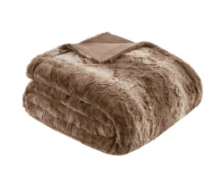 Marselle Stripe Oversize Faux Fur Throw, (60" X 70") -Northlight Sales Store 810598171 4