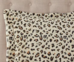 Marselle Brown & Black Leopard Print Faux Fur King 4-Piece Comforter Set -Northlight Sales Store 810598172 810598173 5