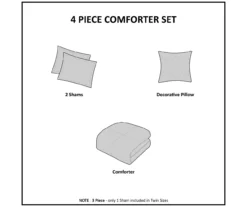 Marselle Brown & Black Leopard Print Faux Fur King 4-Piece Comforter Set -Northlight Sales Store 810598172 810598173 9