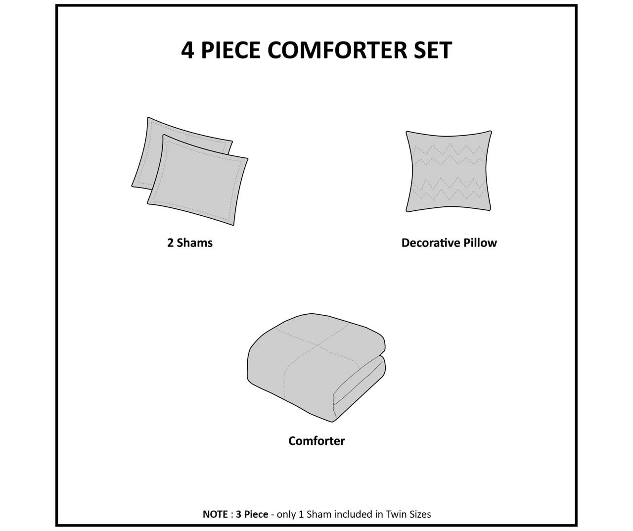 Marselle Blush & Gray Stripe Faux Fur King 4-Piece Comforter Set 11 Marselle Blush & Gray Stripe Faux Fur King 4-Piece Comforter Set - Image 9