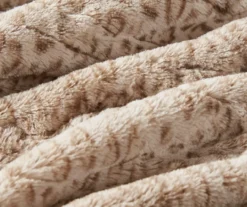 Marselle Leopard Print Faux Fur Heated Throw, (50" X 70") -Northlight Sales Store 810598186 5