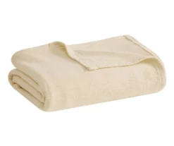 Freshspun Basketweave-Texture Cotton Blanket -Northlight Sales Store 810598192 810598193 810598194 3