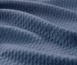 Textured-Knit Egyptian Cotton Blanket -Northlight Sales Store 810598201 810598202 810598203 4