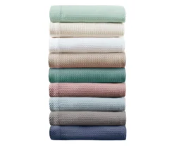 Textured-Knit Egyptian Cotton Blanket -Northlight Sales Store 810598201 810598202 810598203 6