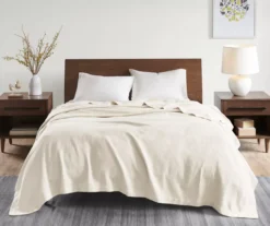Textured-Knit Egyptian Cotton Blanket -Northlight Sales Store 810598213 810598214 810598215 1