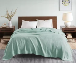 Textured-Knit Egyptian Cotton Blanket -Northlight Sales Store 810598216 810598217 810598218 1