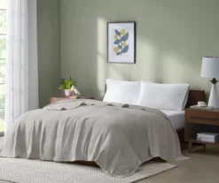 Freshspun Basketweave-Texture Cotton Blanket -Northlight Sales Store 810598243 810598244 810598245 2