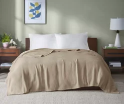 Freshspun Basketweave-Texture Cotton Blanket -Northlight Sales Store 810598249 810598250 810598251 1